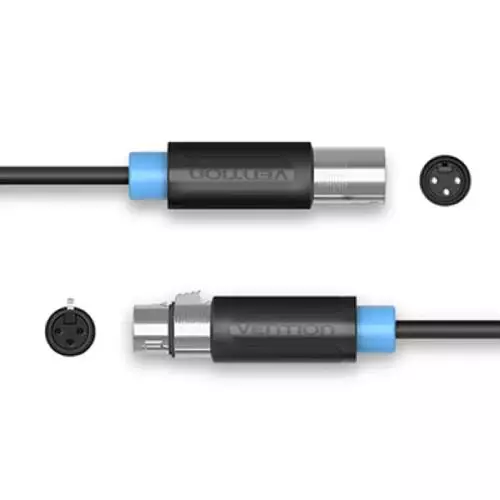 VENTION BBFBL XLR Audio Extension Cable 10M Black - 2