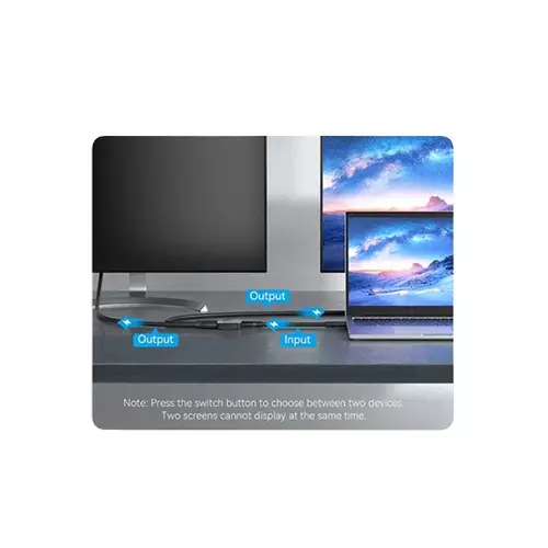 Vention AKOB0 2-Port HDMI Bi-Direction 4K Gold-Plated Switcher - 1