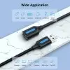 Vention CBHBJ USB 3.0 A Male to A Female Extension Cable 5M Black PVC Type-2