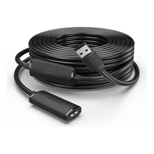 VENTION CBKBL USB 2.0 Type-A Male to Type-A Femalee Extension Cable 10 Meter Black