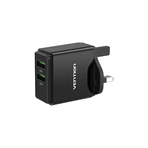 VENTION FBAB0-UK 18W Dual Port USB Wall Charger
