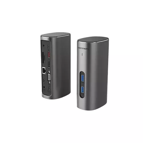 VENTION TPJH0-EU USB-C 12-in-1 Vertical Hub Docking Station - 1