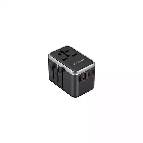 VENTION FJFB0 4-Port 65W Wall Universal Travel Adapter