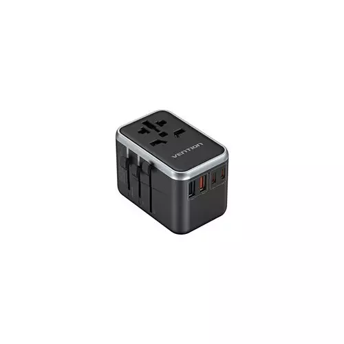 VENTION FJFB0 4-Port 65W Wall Universal Travel Adapter
