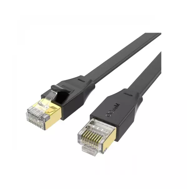 Qgeem QG-OT0605 Cat-6 5 Meter Black Flat Network Cable