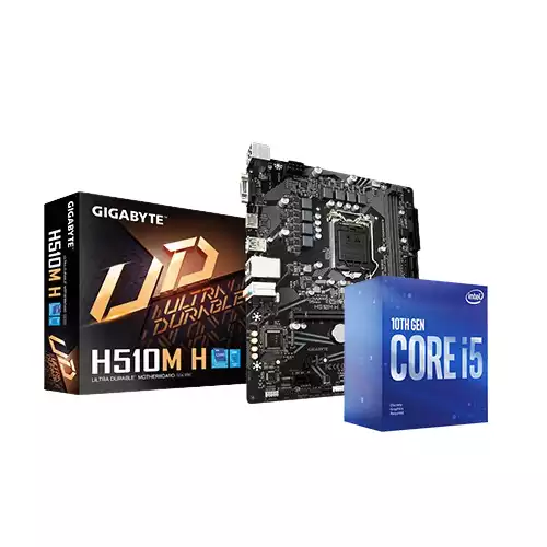 INTEL CORE I5-10400 PROCESSOR WITH Gigabyte H510M H MOTHERBOARD COMBO