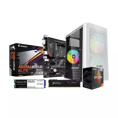 AMD RYZEN 5 5600G GIGABYTE A520M AORUS ELITE 8GB RAM 256GB SSD BUDGET PC