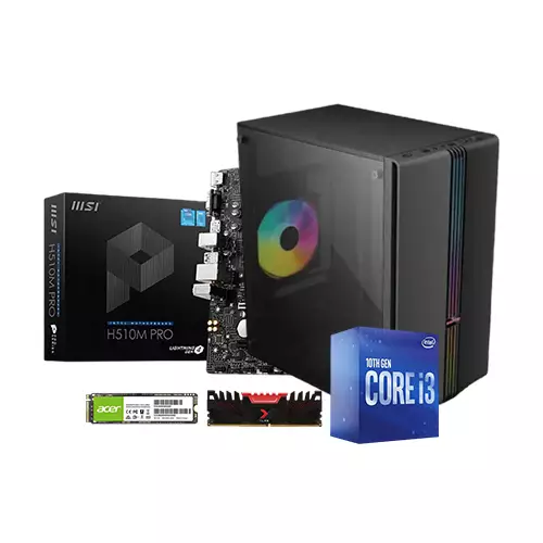 Intel Core I3-10100 MSI H510M PRO 8GB RAM 128GB SSD BUDGET PC (FREE KAYBOARD AND MOUSE)