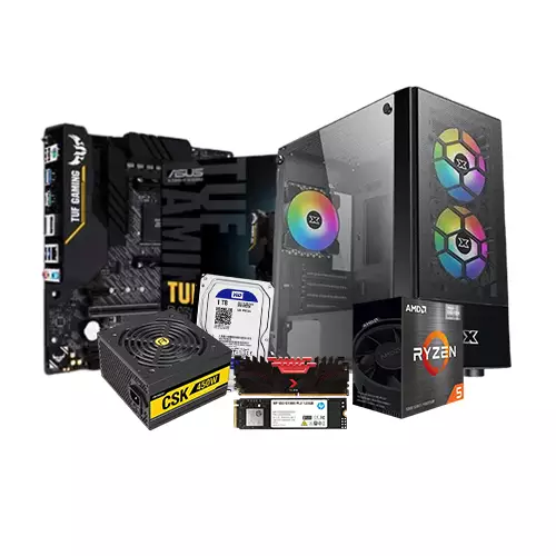 AMD RYZEN 5 5600G ASUS TUF B450M-PRO II 16GB RAM 120GB SSD 1TB HDD BUDGET PC