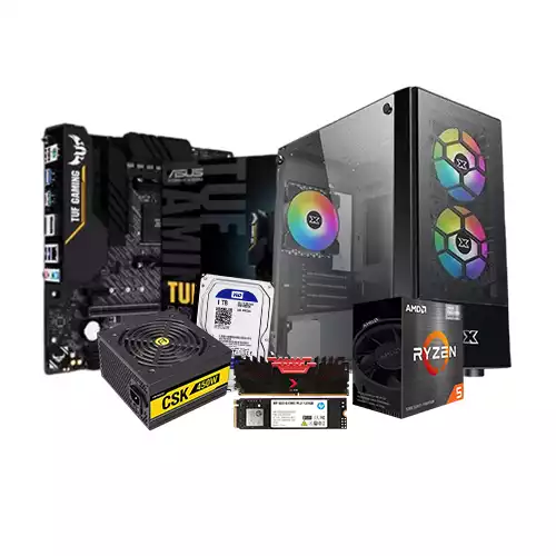 AMD RYZEN 5 5600G ASUS TUF B450M-PRO II 16GB RAM 120GB SSD 1TB HDD BUDGET PC