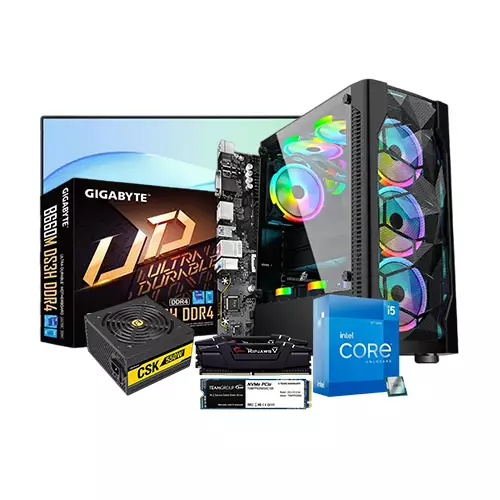 INTEL CORE I5-12400 GIGABYTE B660M DS3H DDR4 16GB RAM 256GB SSD 21.45 INCH MONITOR BUDGET PC