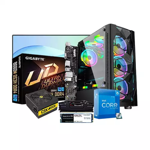 INTEL CORE I5-12400 GIGABYTE B660M DS3H DDR4 16GB RAM 256GB SSD 21.45 INCH MONITOR BUDGET PC
