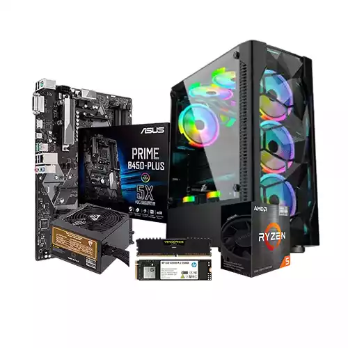 AMD RYZEN 5 5600G ASUS PRIME B450-PLUS 8GB RAM 250GB SSD BUDGET PC