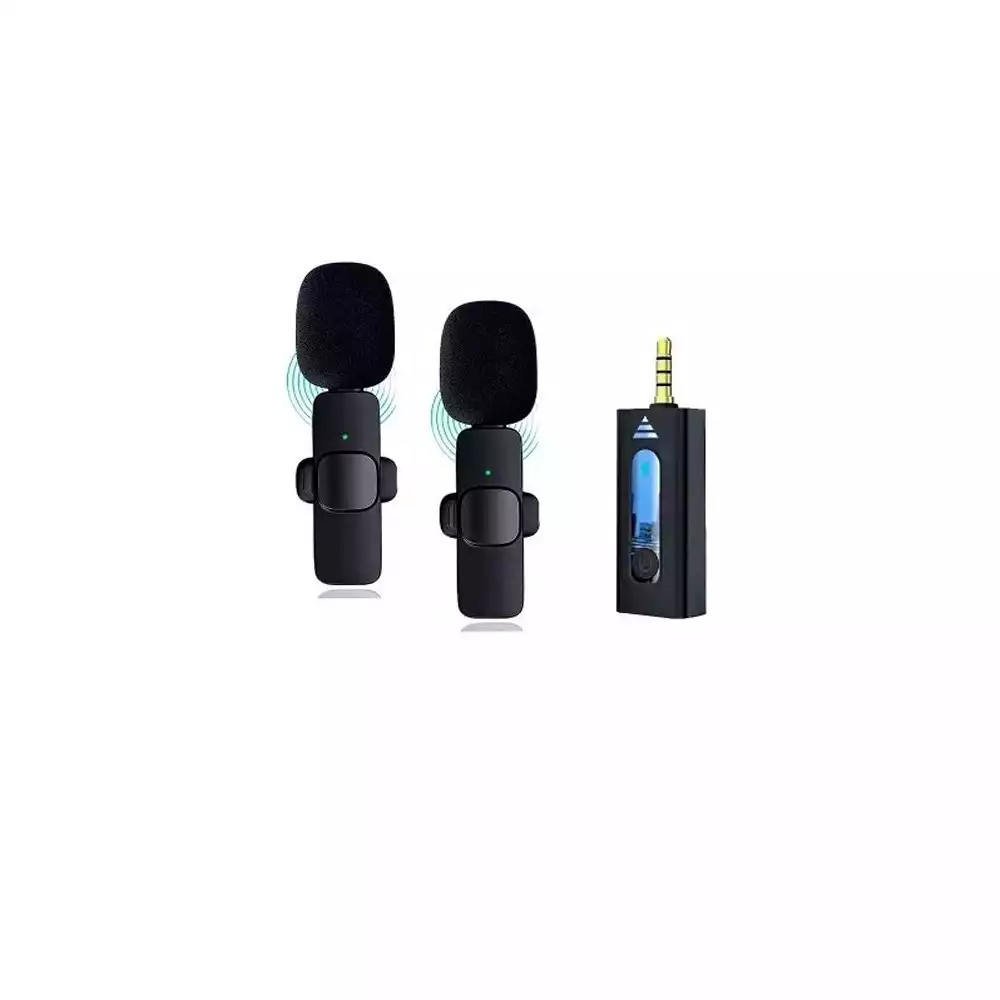 K35 DUAL WIRELESS DYNAMIC MICROPHONE WITH NOISE CANCELLING