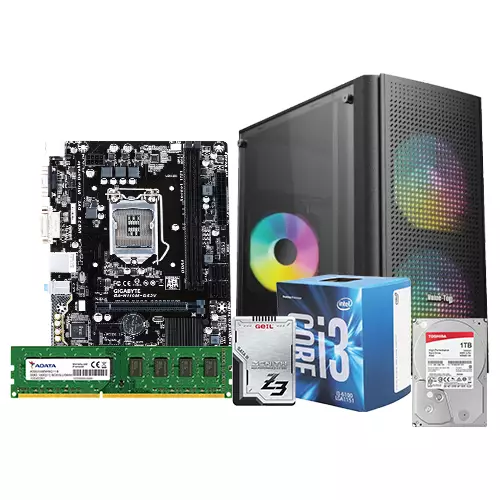 INTEL CORE I3 6TH GEN GIGABYTE H110M 8GB RAM 128GB SSD CORPORATE PC