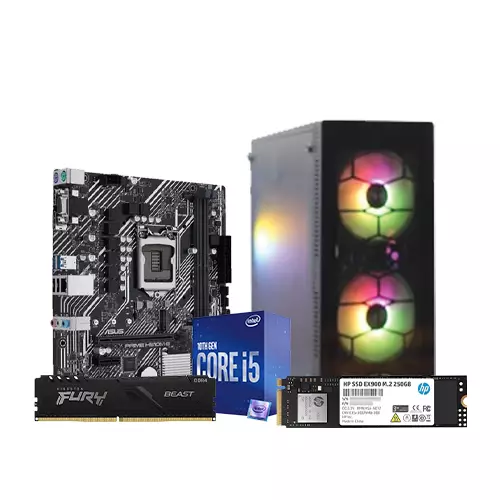 INTEL CORE I5 10TH GEN 8GB RAM ASUS PRIME H510M-E 250GB SSD CORPORATE PC