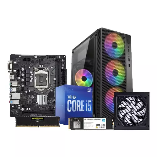 INTEL CORE I5 10TH GEN ASROCK H470M-HDV 8GB RAM 250GB PCIE CORPORATE PC