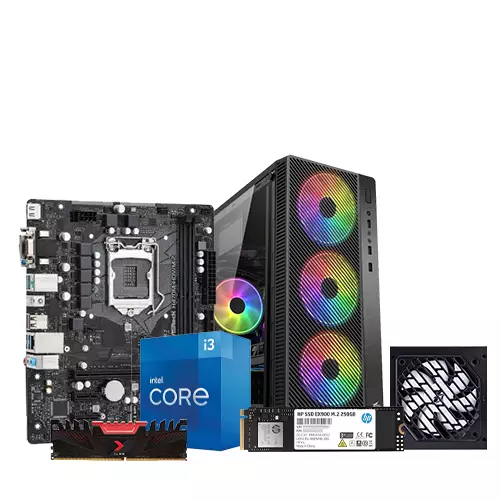 INTEL CORE I3 10TH GEN ASROCK H470M-HDV 8GB RAM 250GB PCIE CORPORATE PC