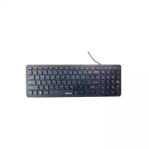 Meetion MT-K410 Wired Ultra Thin Chocolate Keyboard - Black