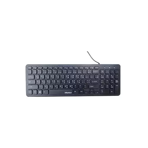 Meetion MT-K410 Wired Ultra Thin Chocolate Keyboard - Black