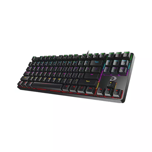 Dareu EK87 Mechanical Gaming Keyboard - Black (Red Switch)-1