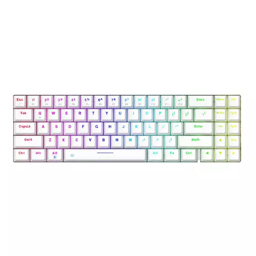 DAREU EK871 GTR HOTSWAPPABLE WIRELESS MECHANICAL KEYBOARD (RED SWITCH)