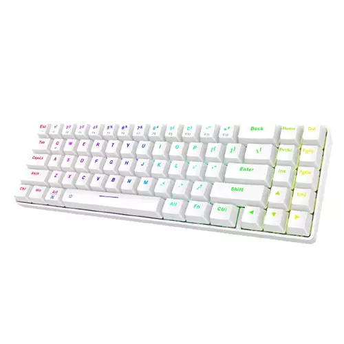 DAREU EK871 GTR HOTSWAPPABLE WIRELESS MECHANICAL KEYBOARD (RED SWITCH)-gallery-1