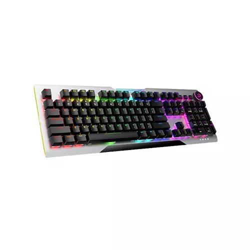 DAREU EK925 II RGB HOTSWAPPABLE MECHANICAL WIRED GAMING KEYBOARD WITH KNOB (BROWN SWITCH) - 1