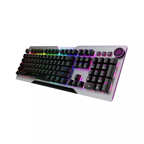 DAREU EK925 II RGB HOTSWAPPABLE MECHANICAL WIRED GAMING KEYBOARD WITH KNOB (BROWN SWITCH) - 2