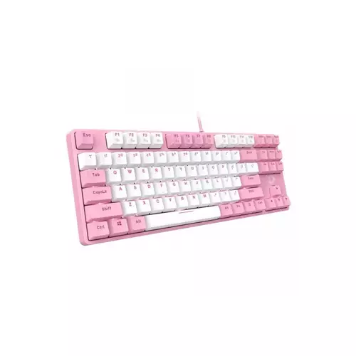 Dareu EK87 Mechanical Gaming Keyboard - Pink (Red Switch) - 1