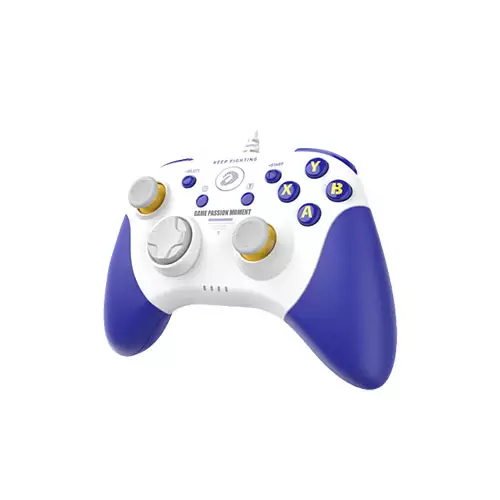 DAREU H101 WIRED GAMEPAD 360° JOYSTICK CONTROLLER (BLUE) - 1