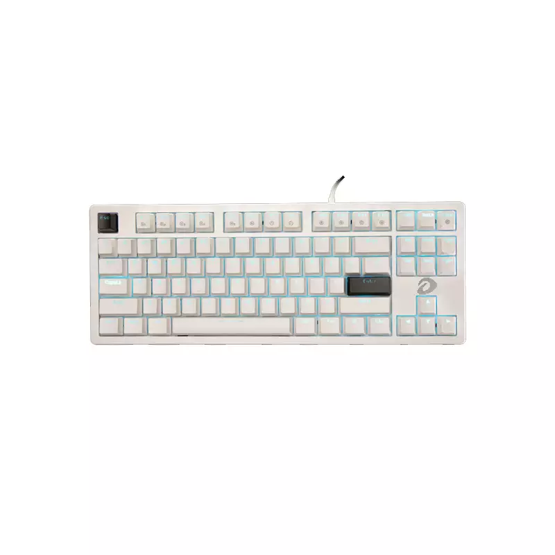 DAREU EK87 V2 WIRED RED SWITCH RAINBOW WHITE KEYBOARD