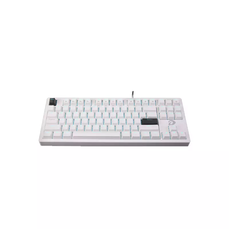 DAREU EK87 V2 WIRED BLUE SWITCH RAINBOW WHITE KEYBOARD-gallery-1