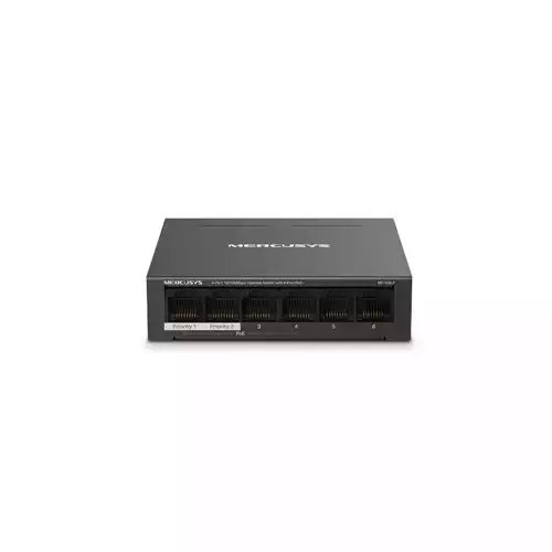 Mercusys MS106LP 6-Port 10/100Mbps Desktop Switch with 4-Port PoE+