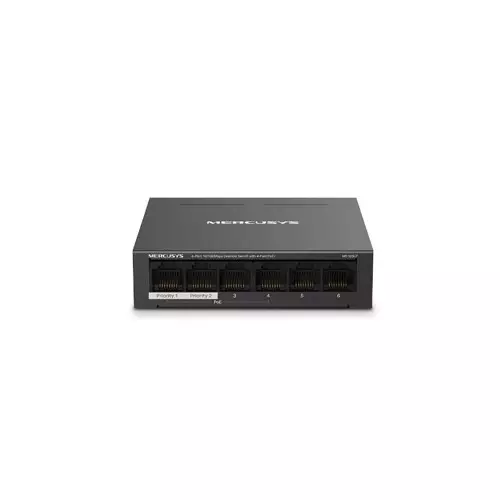 Mercusys MS106LP 6-Port 10/100Mbps Desktop Switch with 4-Port PoE+