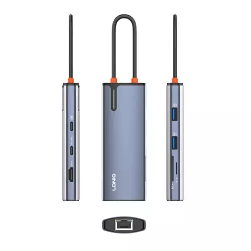 LDNIO DS-18H 8 in 1 4K Display 100W PD Charging USB C Hub-gallery-1