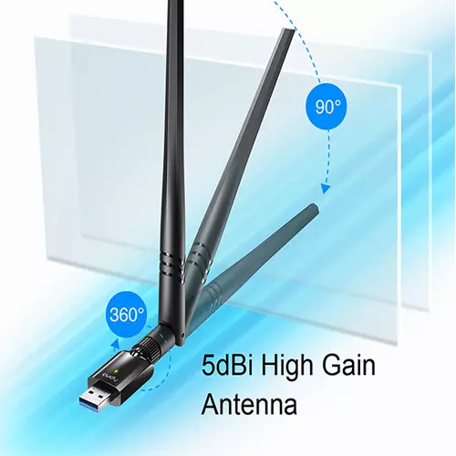 Cudy WU1400 AC1300 High Gain USB Wi-Fi Adapter-1