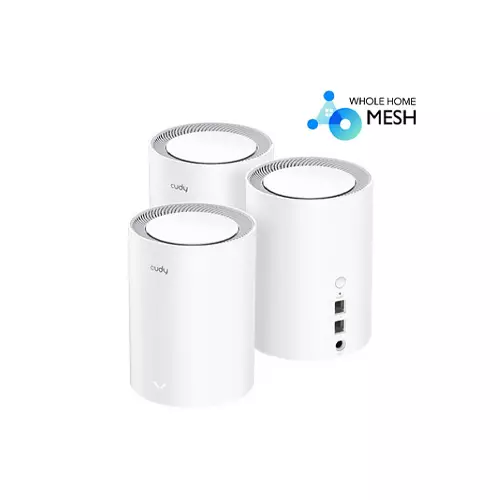 Cudy M1800 AX1800 Whole Home Mesh Dual Band Gigabit WiFi Router (3-pack)