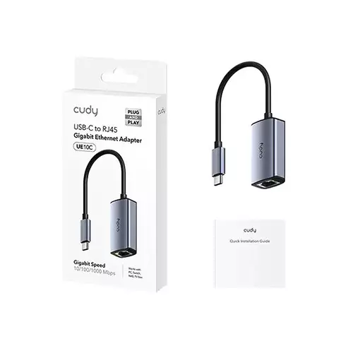 CUDY UE10C USB-C to Gigabit Ethernet Converter - 1