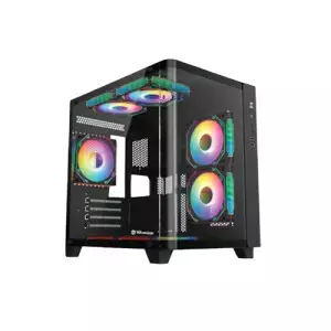 Revenger Air Tank Mini 5 ARGB Fans Mid Tower Micro ATX Black Gaming Desktop Case