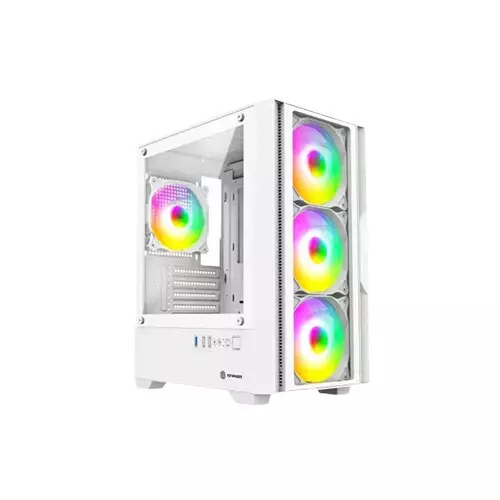 Revenger PHANTOM X Mid Tower Micro ATX Gaming Desktop case (white)