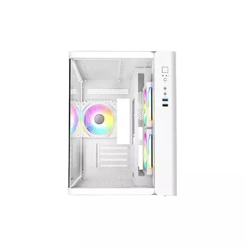 Revenger Air Tank Mini 5 ARGB Fans Mid Tower Micro ATX Gaming Desktop Case White-gallery-5