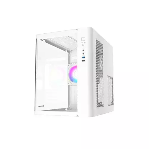 Revenger Air Tank Mini 5 ARGB Fans Mid Tower Micro ATX Gaming Desktop Case White-gallery-6