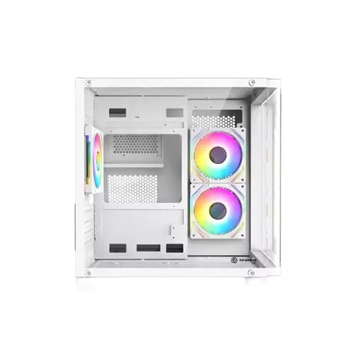 Revenger Air Tank Mini 5 ARGB Fans Mid Tower Micro ATX Gaming Desktop Case White-gallery-7