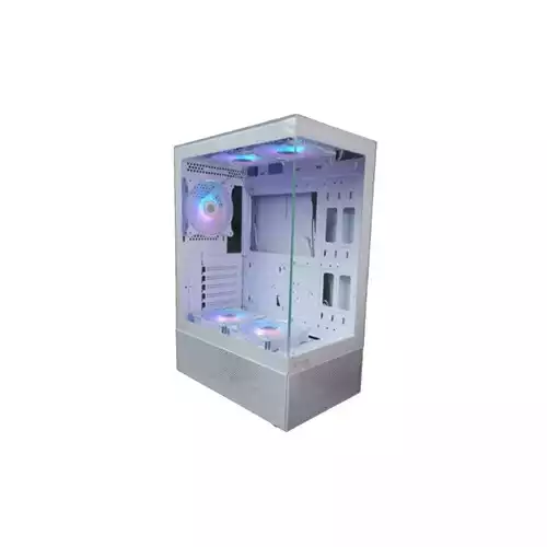 Revenger ICE COOL 5 ARGB Mid Tower ATX Gaming Case - White