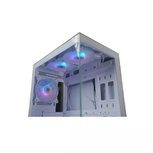 Revenger ICE COOL 5 ARGB Mid Tower ATX Gaming Case - White-gallery-2