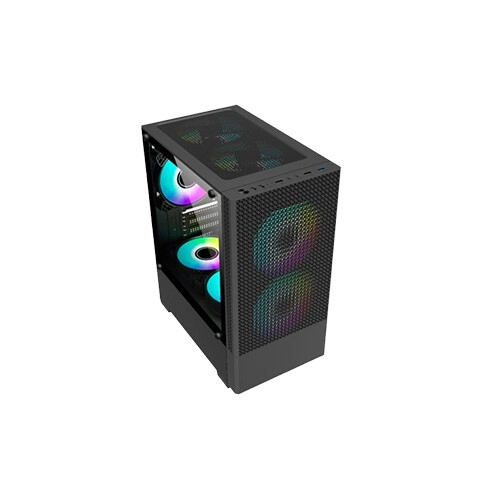 Revenger FIRE 2 Mesh Desktop Gaming Case (Black) - 2