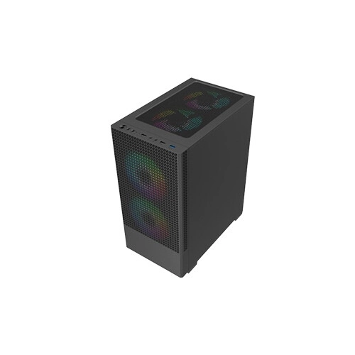 Revenger FIRE 2 Mesh Desktop Gaming Case (Black) - 3