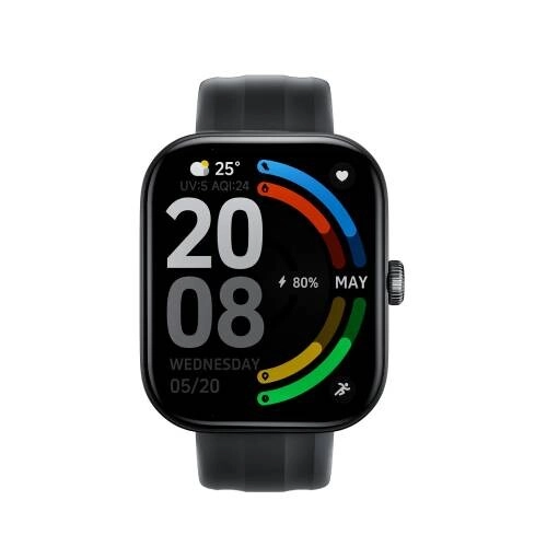 Haylou Watch Faro 2.01 Inch Black Bluetooth Smart Watch - 1