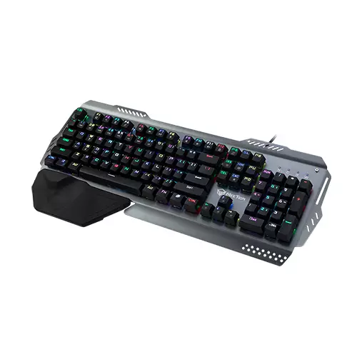MeeTion MT-MK20 Full Key Anti-Ghosting Metal Mechanical Gaming Keyboard (Grey) - 1